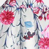 Chemises à Fleurs en Coton pour Hommes, T-shirt d'Été à Motif Floral et à Manches Courtes