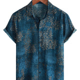 Chemise pour Homme en Coton à Manches Courtes pour l'Été