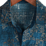 Chemise pour Homme en Coton à Manches Courtes pour l'Été