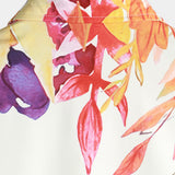 Chemise d'Été en Coton pour Homme à Fleurs, Manches Courtes, Avec Boutons, Pour les Vacances