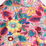 Chemise Hawaïenne pour Homme en Coton à Fleurs Roses à Manches Courtes pour l'Été