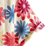 Chemise Hawaïenne pour Homme à Manches Courtes avec des Fleurs de Marguerite pour l'Été à la Plage