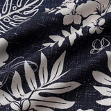 Chemise Vintage à Manches Courtes pour Hommes avec Motif Floral de l'Île