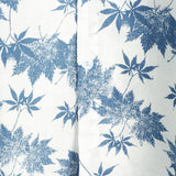 Chemise à Manches Courtes en Coton Respirant avec Motif de Feuille d'Érable pour Hommes