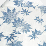 Chemise à Manches Courtes en Coton Respirant avec Motif de Feuille d'Érable pour Hommes