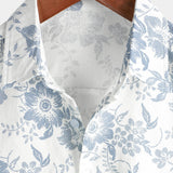 Chemise d'été hawaïenne avec imprimé floral vintage pour hommes