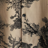 Chemise d'été hawaïenne en coton vintage avec motif floral pour hommes, à manches courtes