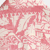 Chemise à Manches Courtes en Coton de Style Hawaïen avec Motif Floral Rose pour Hommes