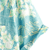 Chemise en coton à manches courtes avec motif floral hawaïen vintage pour hommes