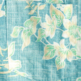 Chemise en coton à manches courtes avec motif floral hawaïen vintage pour hommes