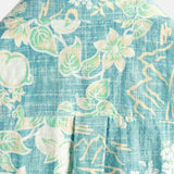 Chemise en coton à manches courtes avec motif floral hawaïen vintage pour hommes
