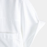 Chemise à Manches Courtes en Coton avec Poches sur la Poitrine pour Hommes