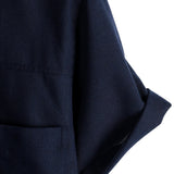 Chemise à Manches Courtes en Coton avec Poches sur la Poitrine en Couleur Unie