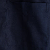 Chemise à Manches Courtes en Coton avec Poches sur la Poitrine en Couleur Unie