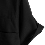 Chemise à Manches Courtes en Coton avec Poches sur la Poitrine en Couleur Unie pour Hommes