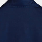 Chemise à Manches Courtes Aloha Vintage Bleu Marine avec Motif de Fleurs et Rayures Verticales pour Hommes