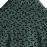 Chemise en Coton pour Hommes pour les Vacances à Manches Courtes Verte avec Boutons