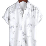 Chemise à Manches Courtes avec Motif Floral pour Hommes