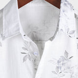 Chemise à Manches Courtes avec Motif Floral pour Hommes