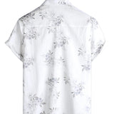 Chemise à Manches Courtes avec Motif Floral pour Hommes