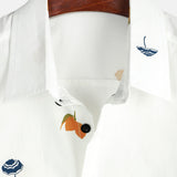 Chemise en Coton d'Été à Manches Courtes pour Hommes, Boutons, Plage, Vacances