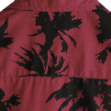 Chemise à Manches Courtes en Coton avec Motif de Palmiers pour Hommes