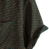 Chemise Rétro à Manches Courtes en Coton avec Boutons Casual pour Hommes