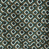 Chemise Casual à Manches Courtes avec Motif Géométrique pour Hommes