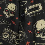 Chemise Hawaïenne en Coton Style Punk Rock pour Hommes