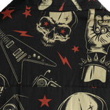 Chemise Hawaïenne en Coton Style Punk Rock pour Hommes