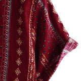 Chemise à Manches Courtes en Coton de Style Vintage des Années 70 avec Rayures Rouges pour Hommes