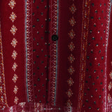 Chemise à Manches Courtes en Coton de Style Vintage des Années 70 avec Rayures Rouges pour Hommes