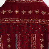 Chemise à Manches Courtes en Coton de Style Vintage des Années 70 avec Rayures Rouges pour Hommes