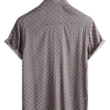 Chemise Homme à Manches Courtes en Coton avec Boutons
