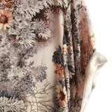 Chemise Casual en Coton Rétro à Boutons avec Motif Floral pour Hommes