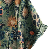 Chemise Homme à Manches Courtes en Coton au Style Vintage avec Motif Floral