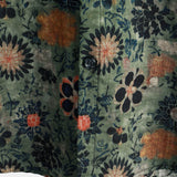 Chemise Homme à Manches Courtes en Coton au Style Vintage avec Motif Floral