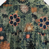 Chemise Homme à Manches Courtes en Coton au Style Vintage avec Motif Floral