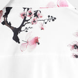 Chemise d'Été à Manches Courtes avec des Fleurs Roses pour Hommes