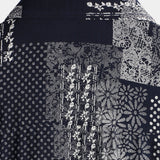 Chemise en Coton pour Homme à Manches Courtes avec Boutons, Motif à Patches, Floral, Vintage, Rétro, pour les Vacances