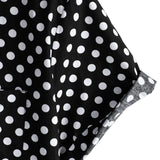 Chemise à Manches Courtes pour Homme avec Pois Noirs pour l'Été