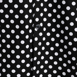 Chemise à Manches Courtes pour Homme avec Pois Noirs pour l'Été