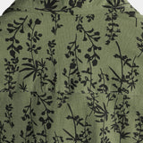 Chemise à Manches Courtes en Coton avec Boutons de Style Vintage à Motif Floral pour Hommes