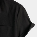 Chemise Casual à Manches Courtes en Coton pour Hommes