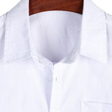 Chemise Casual à Manches Courtes en Coton pour Hommes
