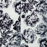 Chemise à Manches Courtes en Coton avec Motif de Crâne Floral dans le Style Punk Rock pour Hommes