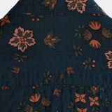 Chemise à Manches Courtes en Coton avec Boutons pour Hommes, Fleurie, Bleue Marine pour l'Été