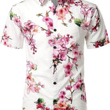 Chemise pour Homme à Manches Courtes avec Motif Floral