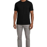 T-shirt Slim-Fit pour Homme en Couleur Noire