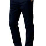 Pantalon homme – Coupe droite en coton avec élasthanne